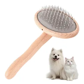 TY-YQDT-6EXD PET SPRITE Wooden Dog Brush Shedding Haired