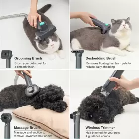 754552392297 PETAFFY Pet Vacuum Suction Hair Tools Paw Kit #3