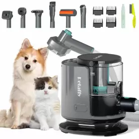 754552392297 PETAFFY Pet Vacuum Suction Hair Tools Paw Kit