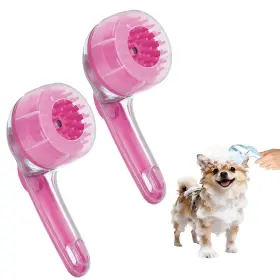 APET250822000302 PETAXCELL Pet Bath Brush Dog Shampoo Massage