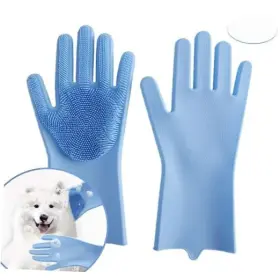 GL-B-130 PETBOUTISEL Dog Bath Pet Gloves Magic Hair Removal