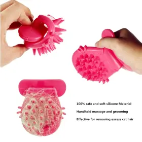 788609760746 PETCYY Cat Brush Shedding Massage Tongue Licking #3