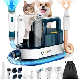 797999478650 PETEMPO Dog Vacuum Blow Dryer Shedding