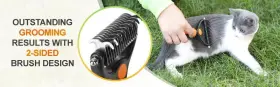 691189913818 PETEOLA Dog Cat Brush Shedding Pet Hair Rake #2