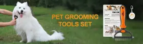 691189913818 PETEOLA Dog Cat Brush Shedding Pet Hair Rake #3