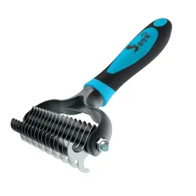 313089513508 PETGLE Deshedding Pet Tool Cats Dogs Curly Wiry