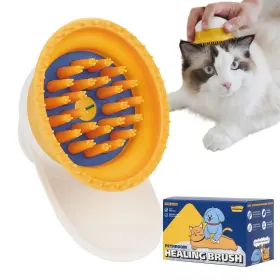 809639040287 PETHROOM Cat Brush Silicone Bristles Safe Gentle