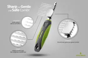 719399127860 PETIO BASICS Dematting Comb Pet Sharp Rounded #2