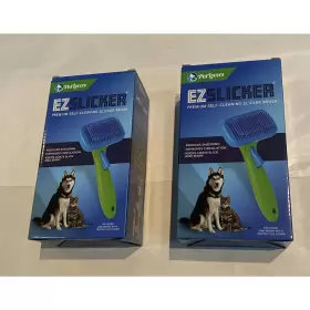 850015393150 PETLOVERS Ezslicker Brush Cleaning Dog Cat Hair