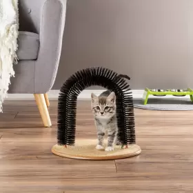 192664606329 PETMAKER Cat Groomer Bristle Ring Brush Carpeted #2