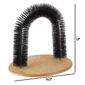 192664606329 PETMAKER Cat Groomer Bristle Ring Brush Carpeted #3