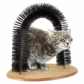 192664606329 PETMAKER Cat Groomer Bristle Ring Brush Carpeted