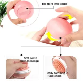 716695322807 PETMOYO Dog Bath Brush Rubber Shampoo Beauty #2