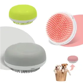 716695322807 PETMOYO Dog Bath Brush Rubber Shampoo Beauty