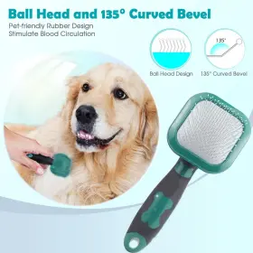 705114273783 PETPAWJOY Slicker Brush Dog Gently Cleaning Pin #2