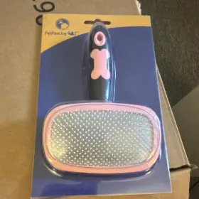 X004AI5YTB PETPAWJOY Slicker Brush Pink Dog Cat Rabbit Tool