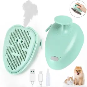 445042082080 PETPAWLOVELY Cat Steam Brush Shedding Cleaning