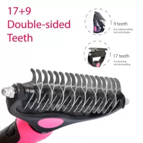 744702352691 PETPOPO Pet Toolwith Inwardly Curved Sharp Rake #3