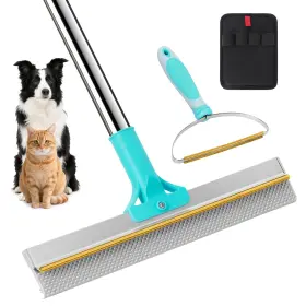 B6273 PETRENDY Carpet Rake Pet Hair Removal Remover Broom