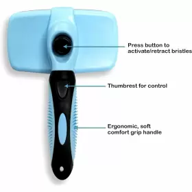 PF-5018 PETS FIRST Cleaning Slicker Brush Dogs Cats Safe #2
