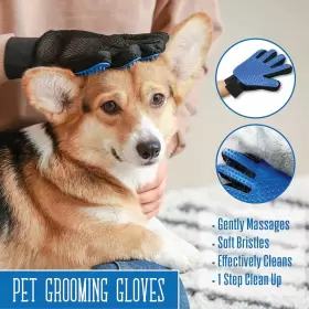PF-5022 PETS FIRST Shedding Gloves Dogs Cats Bristle #2