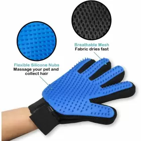 PF-5022 PETS FIRST Shedding Gloves Dogs Cats Bristle #3