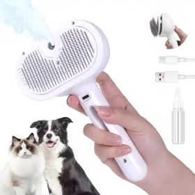 705353363139 PETSHELLY Spray Cat Brush Shedding Pet Cleaning