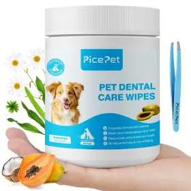 977267480088 PICE PET Enzymatic Finger Wipe Pets Reduce Tarta