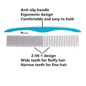 655100288065 PIEPEA Pet Comb Steel Dogs Cats Hair #3