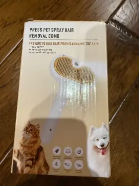 974352978482 PISLIB Press Pet Spray Hair Removal Comb