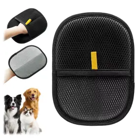 725388209424 POLSMTX Pet Hair Removal Glove Dogs Cats Groom