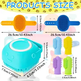 445024380340 PONPON Dog Bath Brush Toothbrush Scrubber #2