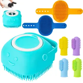 PP-DLSV-UI4N PONPON Dog Bath Brush Toothbrush Scrubber Adj