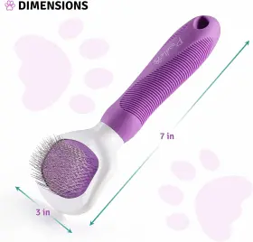 313057772777 POODLE PET Slicker Brush Dogs Cats Rabbits Loose #3