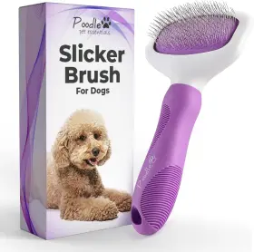 313057772777 POODLE PET Slicker Brush Dogs Cats Rabbits Loose