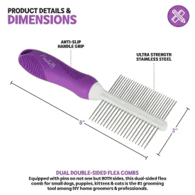 313098447474 POODLE PET Comb Massaging Fur Detangling Pins #2