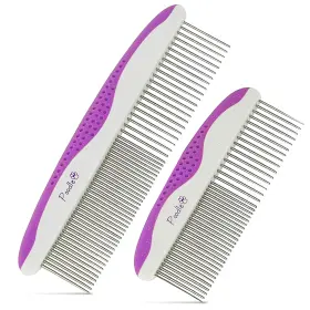 445052020065 POODLE PET Dog Combs Pack Steel Easily Remove