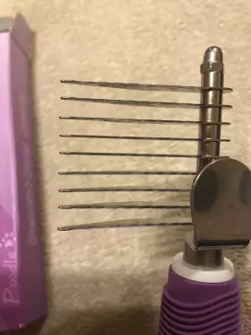 760680306037 POODLE PET Dematting Fur Rake Comb Brush Tool #3