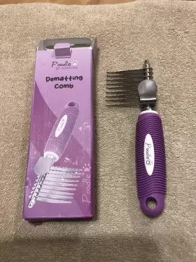 760680306037 POODLE PET Dematting Fur Rake Comb Brush Tool