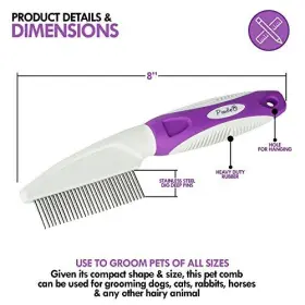 851875008130 POODLE PET Comb Dogs Cats Poodles Hair Rotatable #3