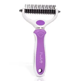 851875008291 POODLE PET Dematter Shedding Comb Tool Twin Rake #2