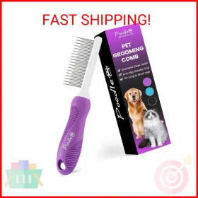 445002186179 POODLIE Poodle Pet Detangling Comb Steel Remov