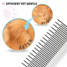 760680306105 POODLIE Poodle Pet Detangling Comb Steel #3