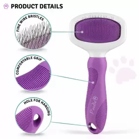 851875008048 POODLIE Poodle Pet Slicker Brush Cats Rabbits #2