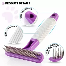 851875008055 POODLIE Poodle Pet Dog Rake Dematting Tool #3