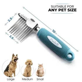 851875008413 POODLIE Poodle Pet Dematting Fur Rake Comb Brush #2
