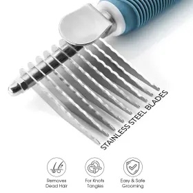851875008413 POODLIE Poodle Pet Dematting Fur Rake Comb Brush #3