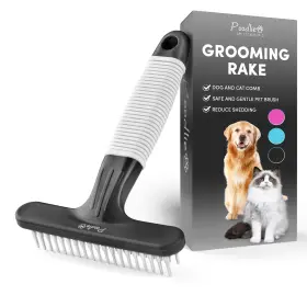 PP229 POODLIE Poodle Pet Dog Rake Dematting Tool Steel Comb