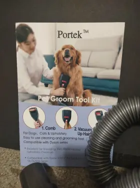 PVB-G01 PORTEK Dog Hair Vacuum Pet Shedding Brush Groomi #3