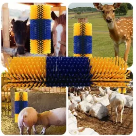 CR-054572 PREASION Cattle Sheep Cleaning Massage Brush Itch